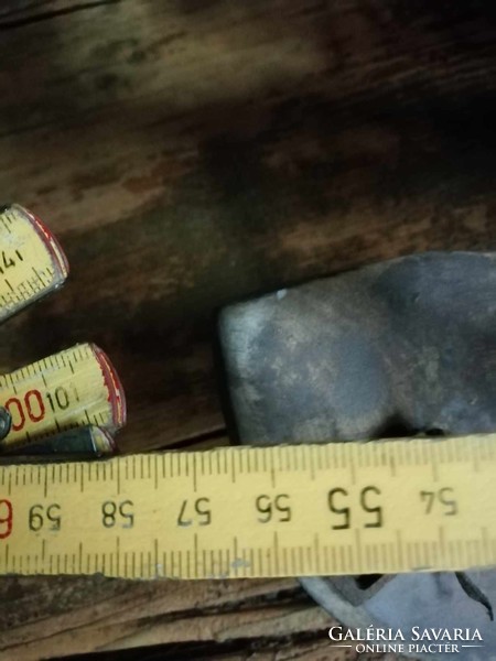 Saddle frame, wooden iron combination, with markings, maybe 1920s, 30s, for decoration