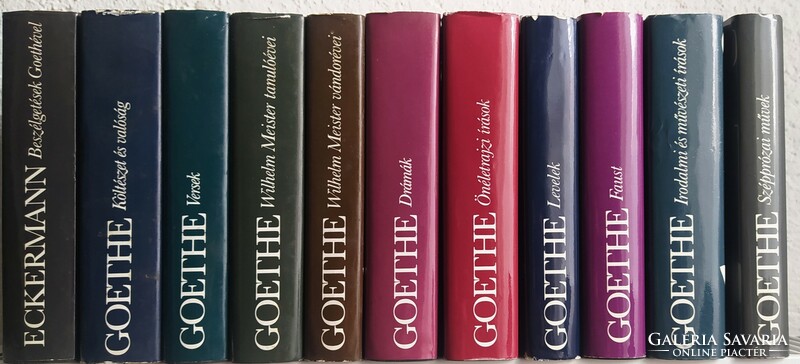 Goethe válogatott művei 1-10. + 1