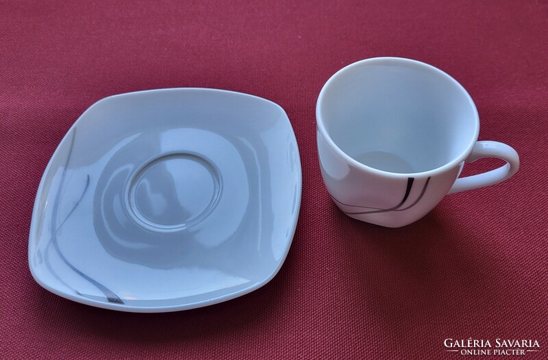 Wellco német porcelán kávés szett csésze csészealj tányér