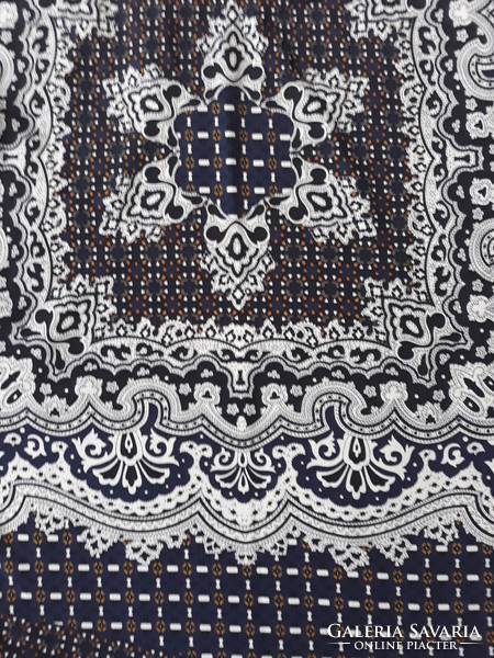 Rövidujjú Promod felső / tunika, sötétkék-fehér-sárga, M-es méret