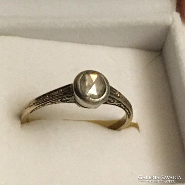 Antik Arany Gyűrű Gyémánt 55