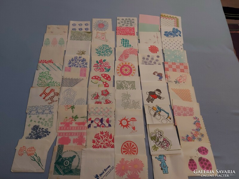 A collection of more than 300 types of old napkins