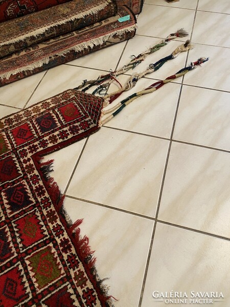 Antique Turkmen tekke door or window decoration wall carpet 150x135