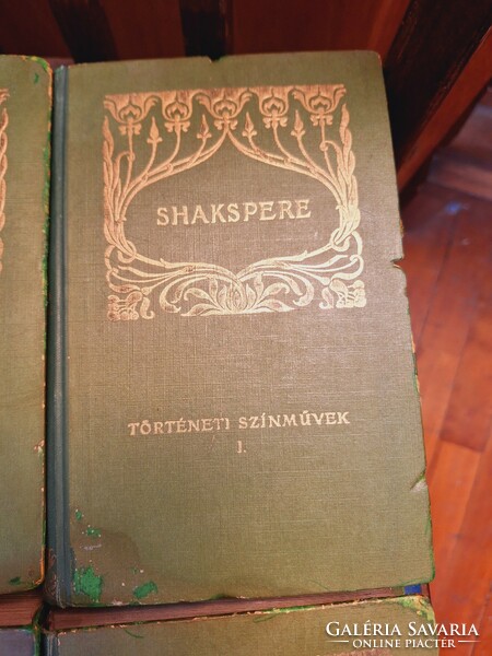 1902 FRANKLIN-WILLIAM SHAKESPEARE:  SHAKSPERE ÖSSZES SZINMŰVEI I.-VI. teljes sorozat