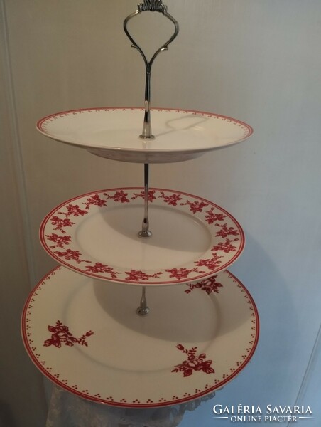 3-piece flawless porcelain tiered display stand