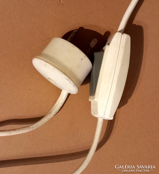 Kerámia gém asztali lámpa régi ALKUDHATÓ Art deco design