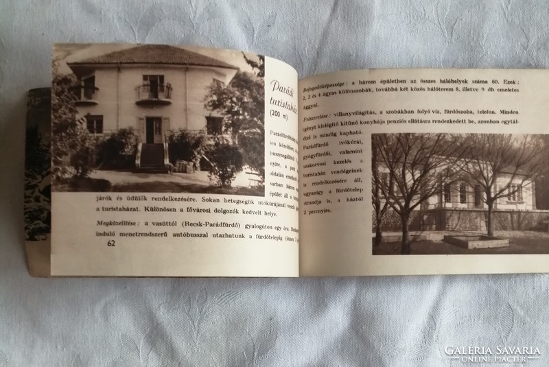 Turistaházak - magyar tájak 1958. kis könyv 128 oldalas