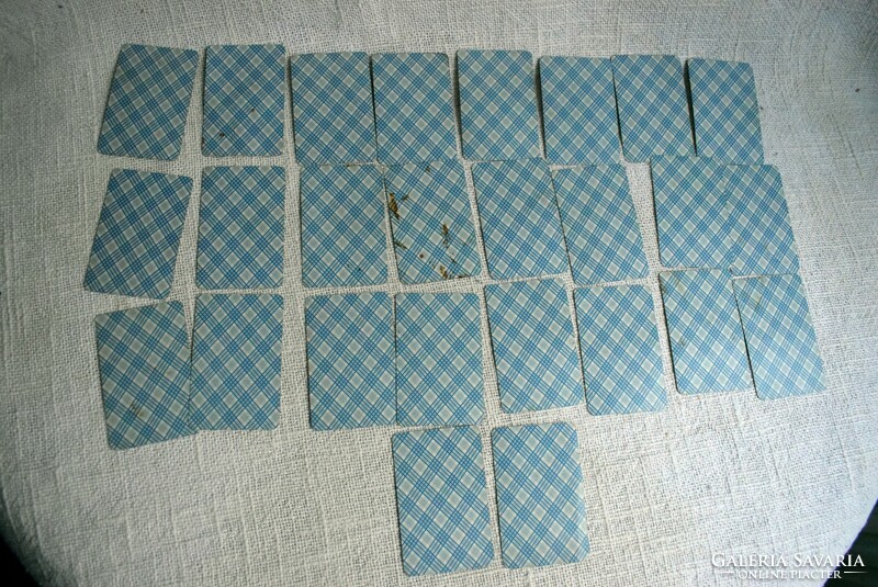 Old game card makk marci and makk marci card remnants, 27 pcs. Card sheet, damaged!