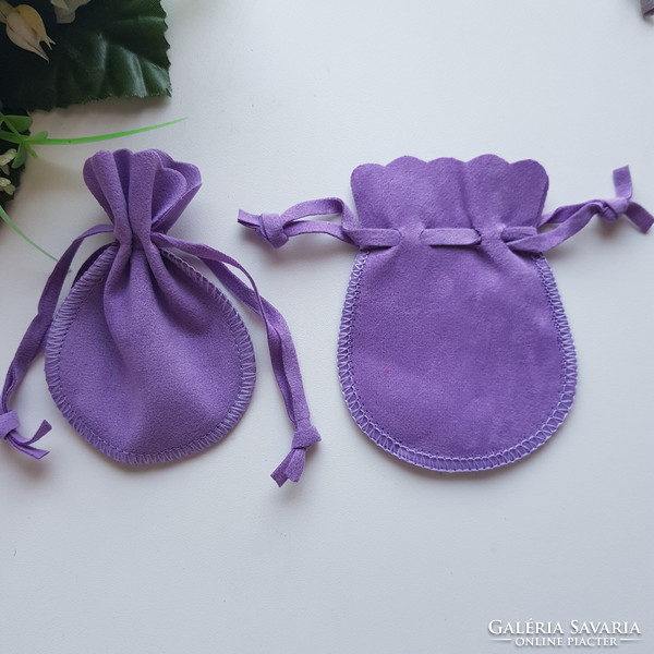 New purple velor decorative bag, gift bag, jewelry bag