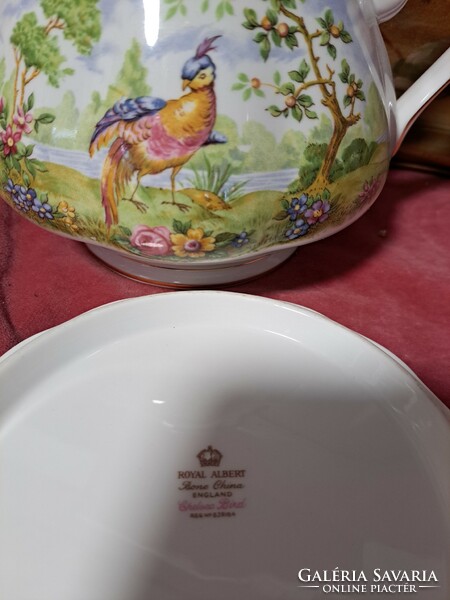 Rare! Royal albert chelsea bird porcelain teapot