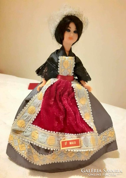 French doll in Saint Malo folk costume