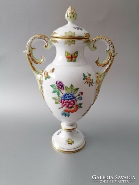 Herend Victoria decorative vase, ~26cm, perfect!