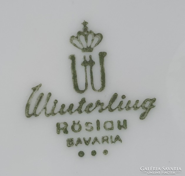 Winterling Röslau Bavaria német porcelán fali akasztható tányér táncoló pár táncospár kistányér