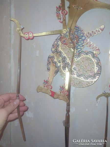 Régi wayang marionett báb Indonézia Jáva Bali