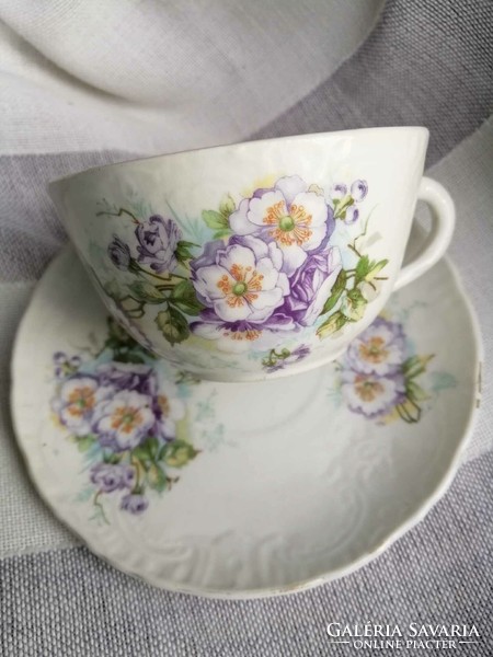 Antique tea cup with coaster