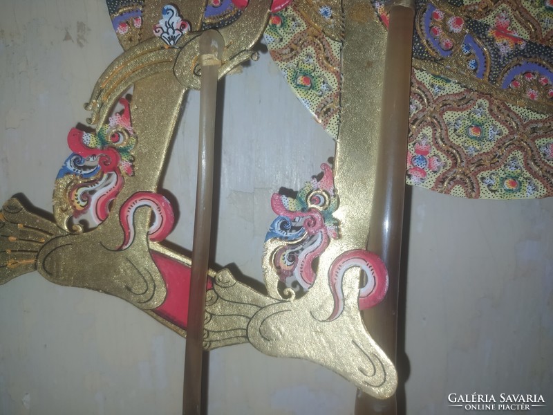 Old wayang marionette puppet indonesia java bali