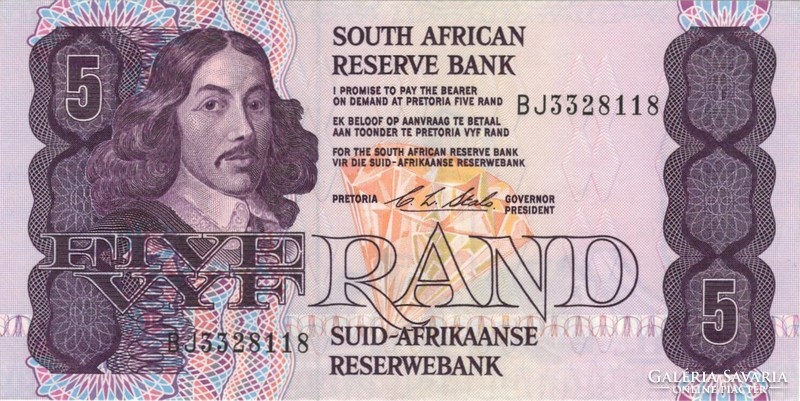 5 rand 1990-94 Dél Afrika 2. UNC