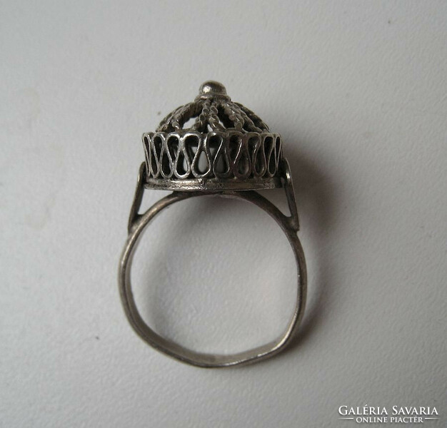 Old filigree silver ring