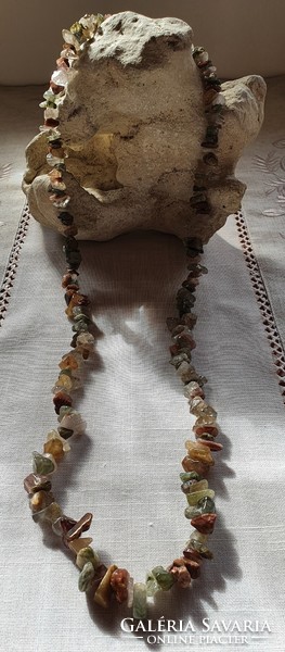 Mineral stone necklace handmade jewelry