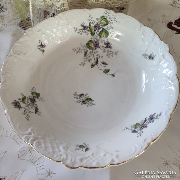 Violet art nouveau scones bowl