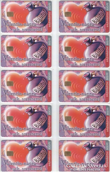 Hungarian phone card 1131 for Valentine's Day 1999 250,000 Pcs.