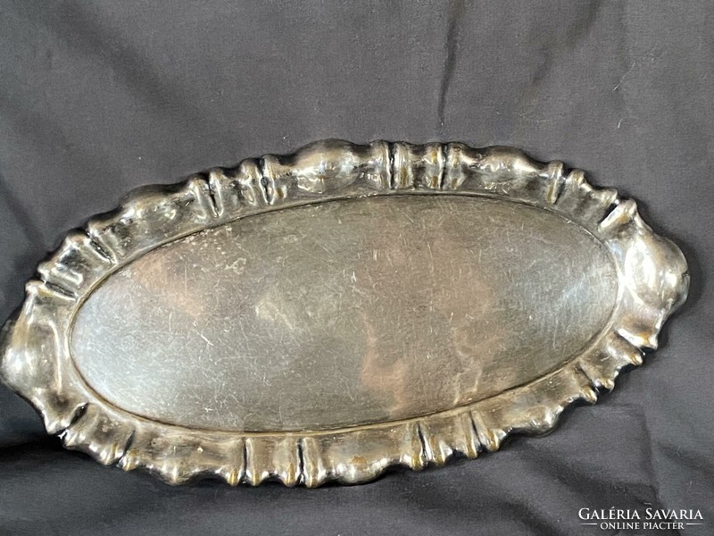 Old silvered tray