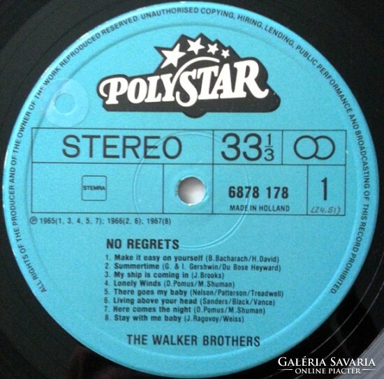 The Walker Brothers - No Regrets (LP, Comp)