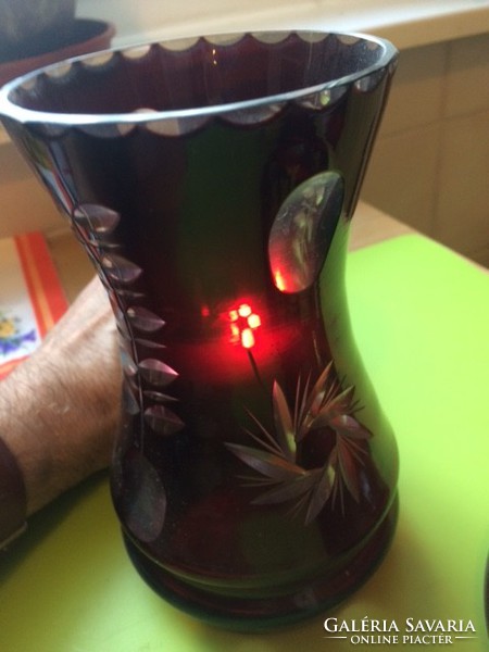 Crystal vase and ashtray for sale in Veszprém