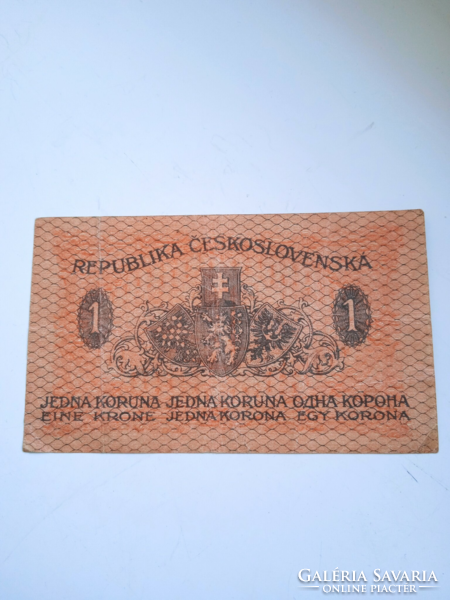 Csehszlovák 1 korona 1919