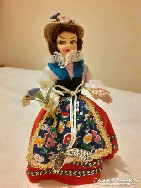 Beautiful, vintage Italian doll in Genoese folk costume