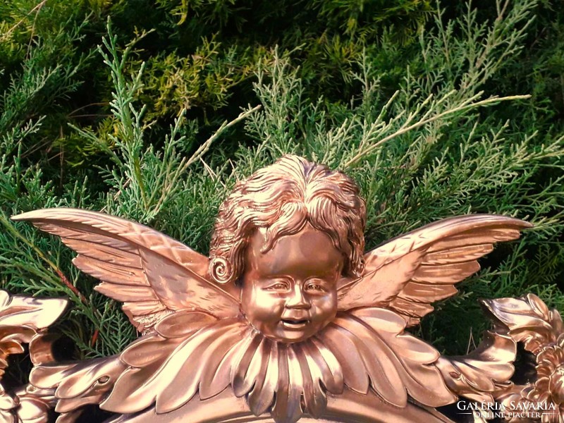 Gilded mirror / angel - putto.