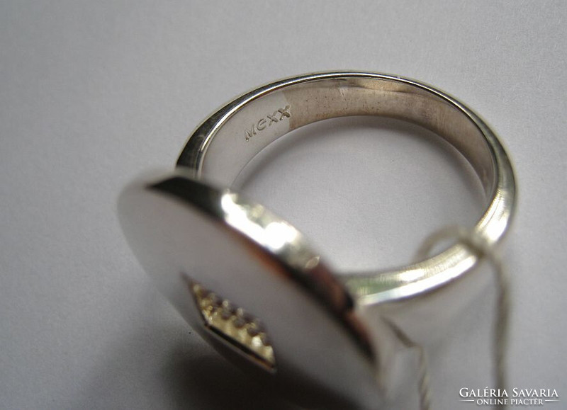 Extra fényes, ezüst Mexx kerek gyűrű, címkés, új!