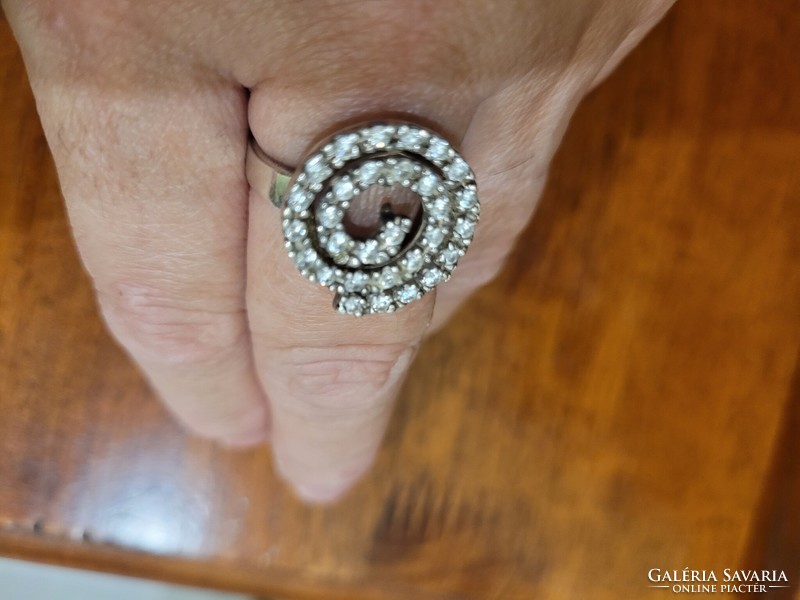 Cirkonköves extra ezüst gyűrű