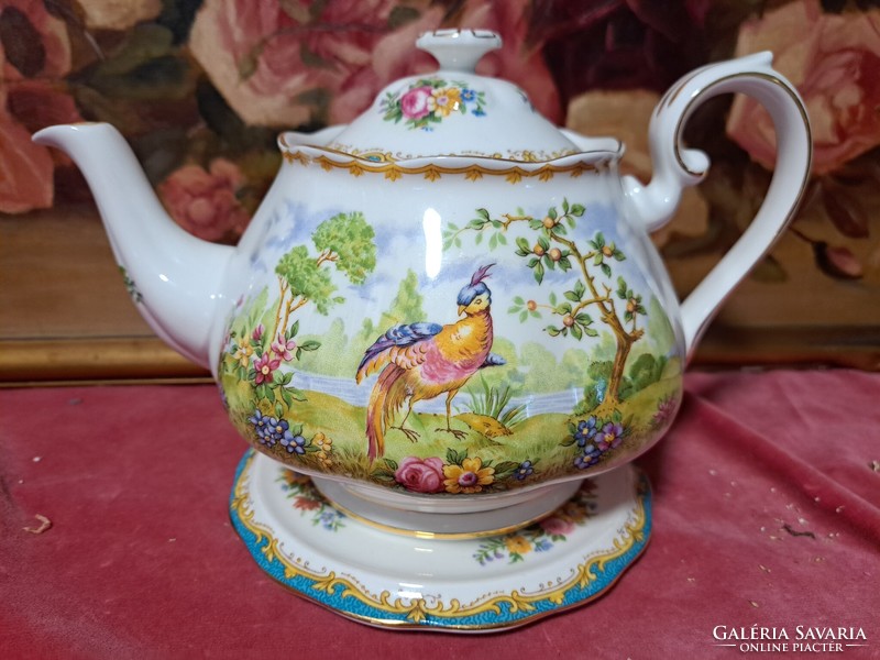 Rare! Royal albert chelsea bird porcelain teapot