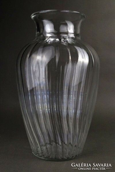 1Q081 Mid century gerezdes olasz üveg váza virágváza 25 cm