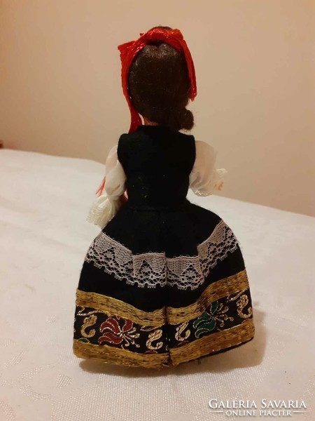 Italian doll in traditional costume worn in the Emilia-Romagna region