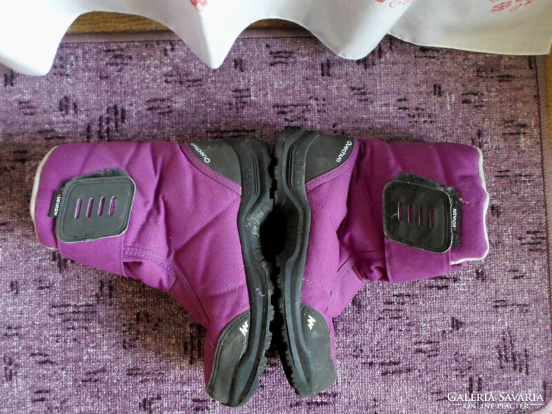 Children's winter boots, girls' snowshoes (34, Quechua; purple)