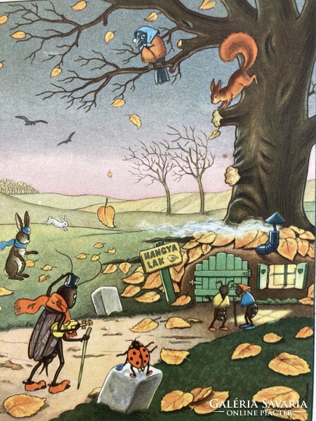 A tücsök és a hangya tanulságos története, 1943 -  A jó gyerekeknek elmeséli a Szövetkezeti Bolt