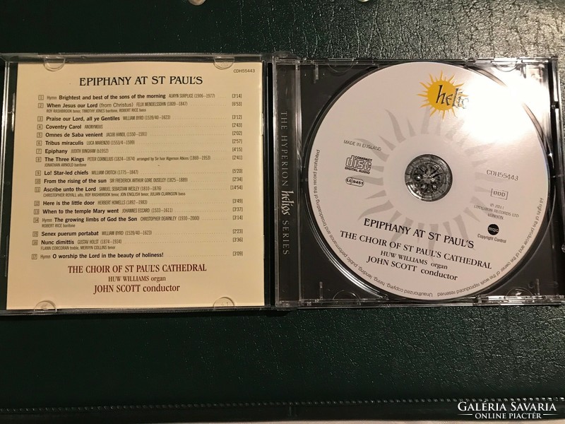 A Szent Pál Katedrális kórusa énekel/ John Scott  A CD Angliában készült The Hyperion Helios  series