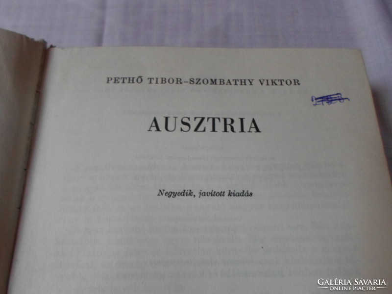 Pethő Tibor – Szombathy Viktor: Ausztria (Panoráma, 1979; útikönyv)