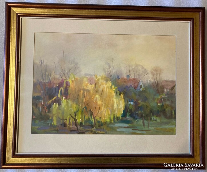 Lajos Dobos(1921-2012): two willow trees