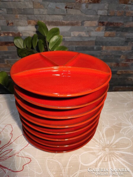 Ceracron fondue plates