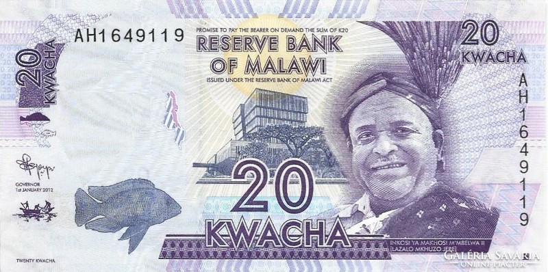 20 Kwacha 2012 Malawian oz
