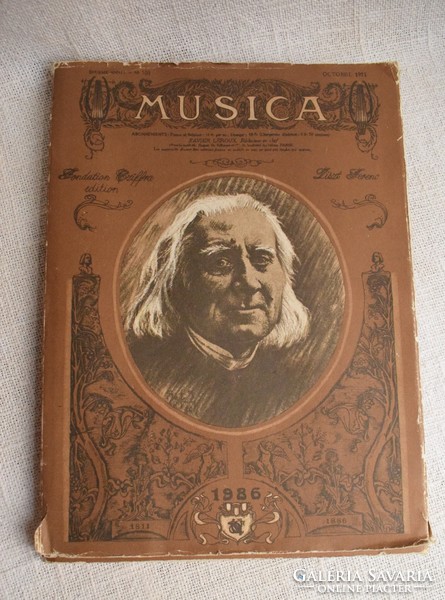 MUSICA Liszt , idegen nyelvű zenei könyv , Némethné Kemenes Mária , Budapest 1986