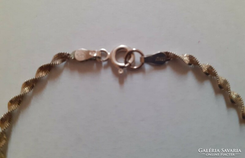 Twisted silver bracelet (925)