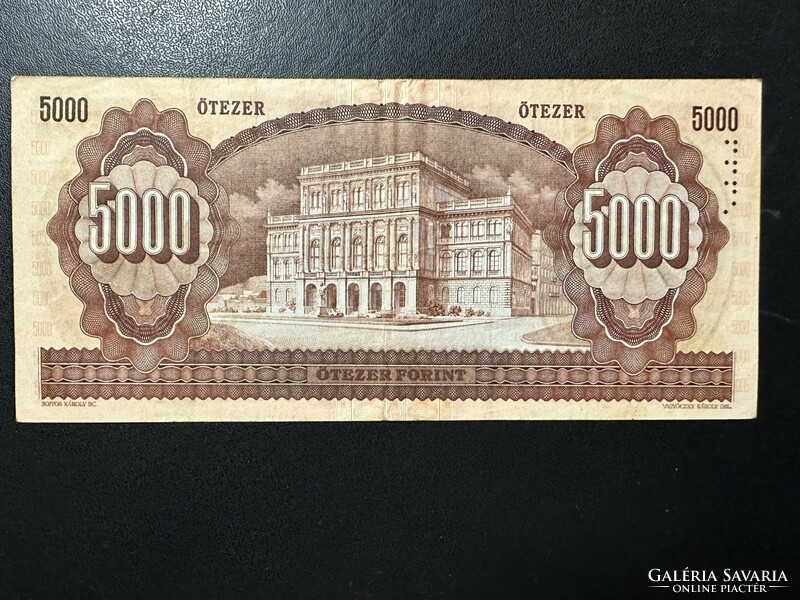5000 forint 1995. VF!! "K". NAGYON SZÉP!!  RITKA!!