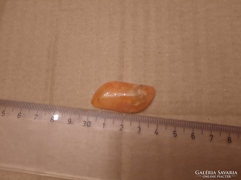 Orange calcite mineral pendant, negotiable