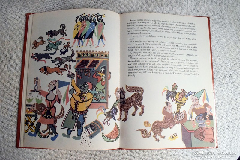 Szép Ernő Egyszer volt Budán kutyavásár 1977 retro mesekönyv Gyulai Líviusz rajzaival