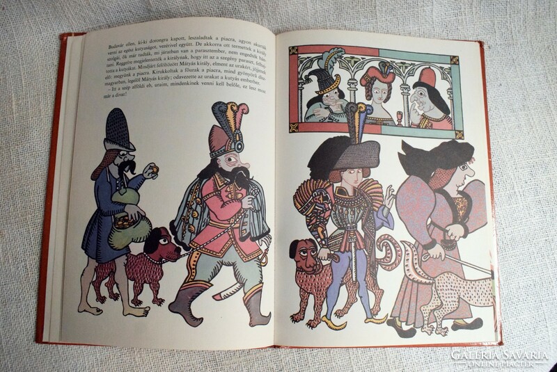 Ernő Szép once upon a time dog fair in Buda 1977 retro storybook with drawings by Livius Gyula