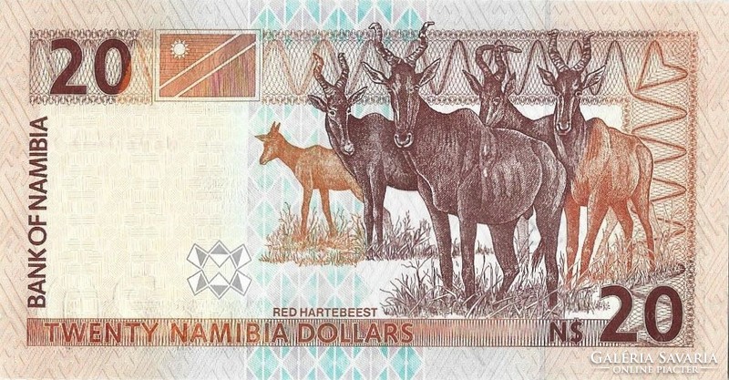 20 Dollars 2002 Namibia unc